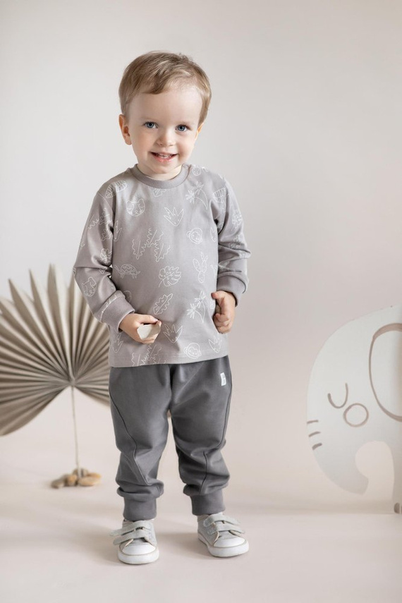 "Slow Life" Pinokio Pumpy spodnie - grafit