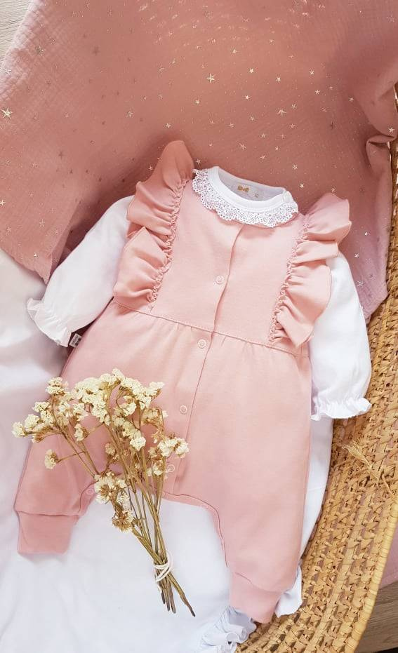 171B Cherry Body z długim rękawem Marija - biały