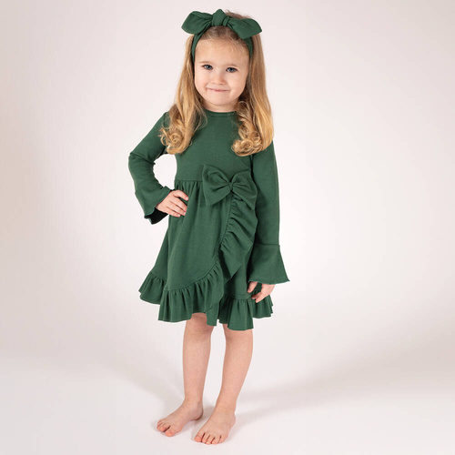 Sukienka 163174 "Magia Świąt" Nicol - zielony