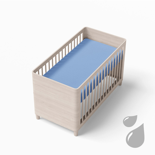 Eevi Prześcieradło dziecięce nieprzemakalny - niebieski