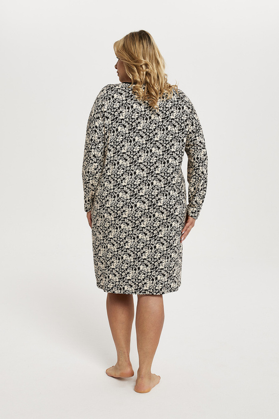 Gujana Damska koszula nocna długi rękaw Italian Fashion - druk