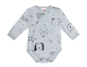  "CATS AND DOGS" Makoma Body baby z długim rękawem druk