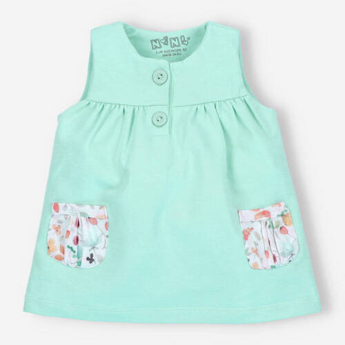 Bicycle Sukienka z bawełny organicznej Nini turkusowy