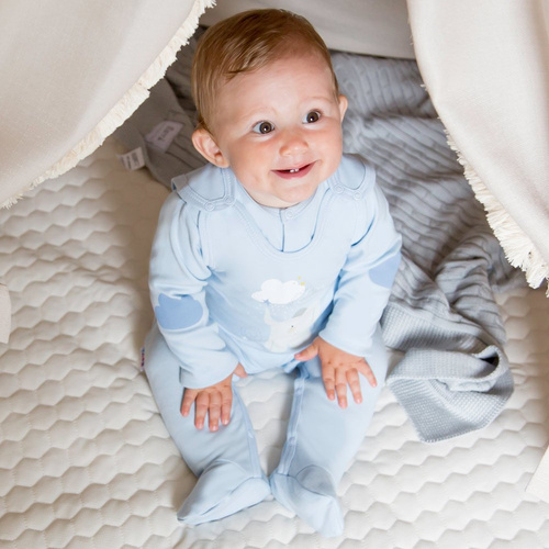 Mellow Ewa Klucze Śpiochy niemowlęce- niebieski