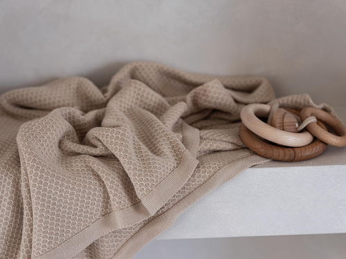 Bambusowy kocyk Clover YOSOY - sunny beige