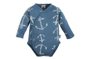 "BLUE SEA" Makoma Body baby z długim rękawem niebieski