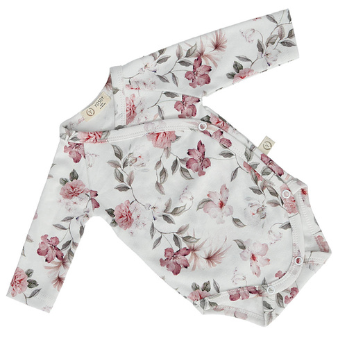 Body rozpinane długi rękaw Boho Flowers Pink Yosoy 