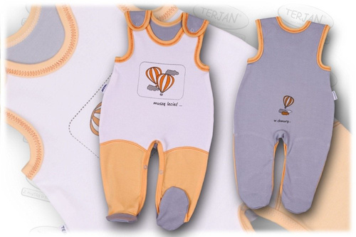 Śpioch bawełniany "BALONIK" różowy Terjan