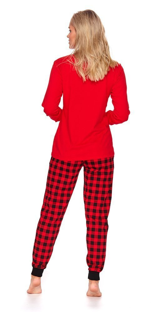 9748 Piżama Damska Doctor Nap - red
