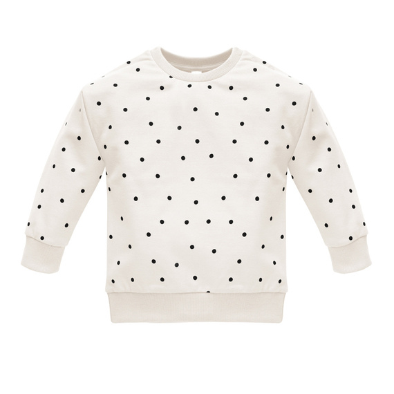 Tres Bien Pinokio Bluza wciągana - ecru groszki