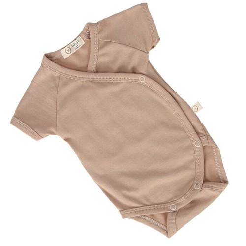 DUSTY PINK Yoosy Body bambusowe eco premium krótki rękaw brudny róż