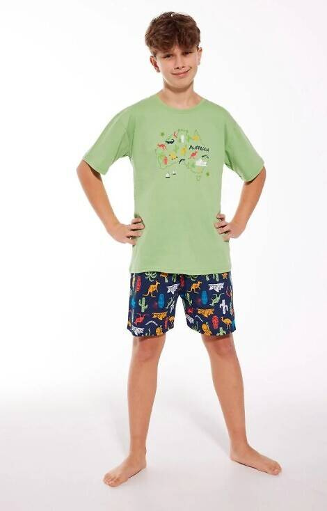 789/113 790/113 Australia Piżama chłopięca Cornette zielony