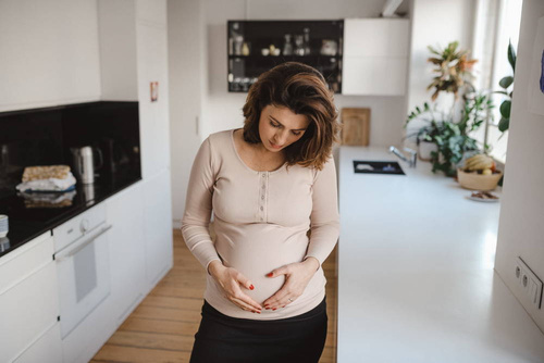 Tummy Bluzka ciążowa i do karmienia Milk&Love beżowy