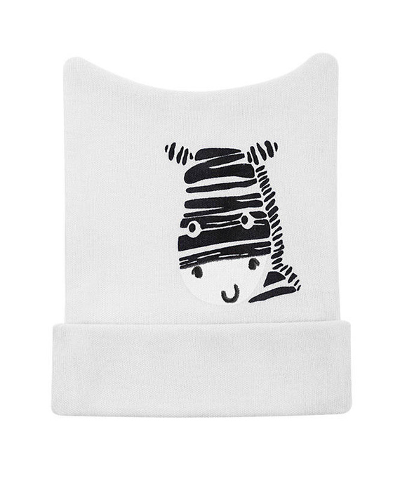 "Zebra" Terjan Czapka bawełniana - biały