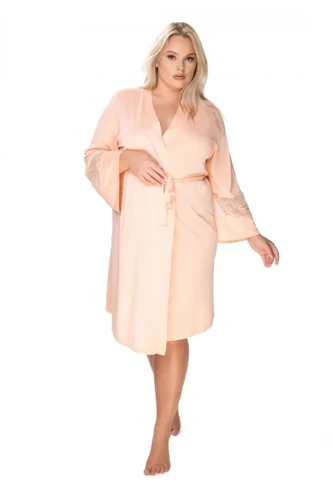 86375 Paula Szlafrok peniuar Mewa morelowy