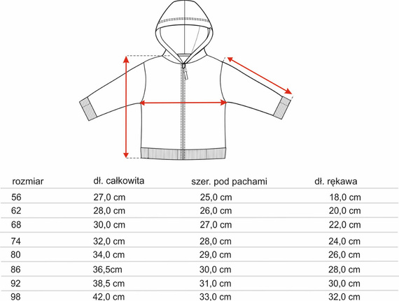 Kolorowy Las Bluza dresowa na guziki Nini malinowy