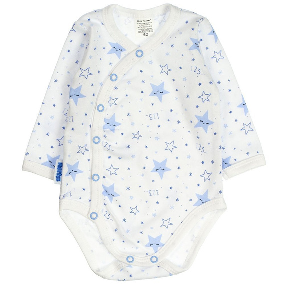 Śpiące Gwiazdki Martex body kopertowe niemowlęce różowy