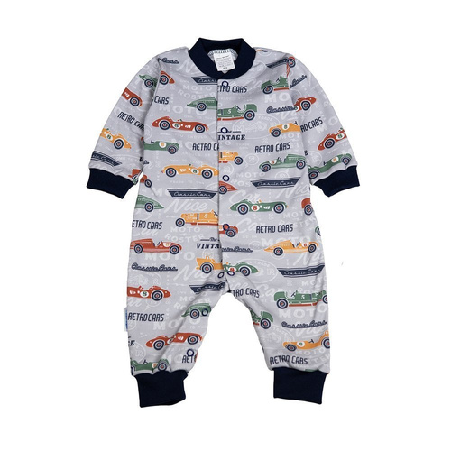Samochody Martex pajacyk niemowlęcy bez stópek jeans
