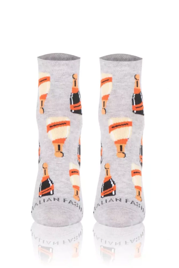 S153Z Prosecco Italian Fashion Skarpety - jasny melanż