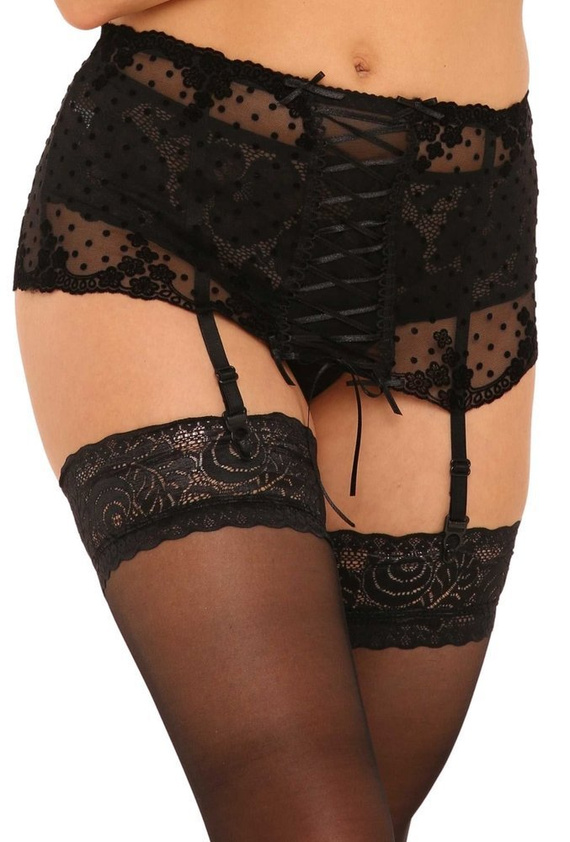 487 Bonita Pas do pończoch Forex - Czarny