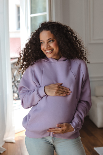 Motherhood Milk&Love bluza do karmienia oversize fioletowy