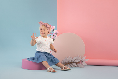 Summer Mood Pinokio Body z krótkim rękawem- ecru druk