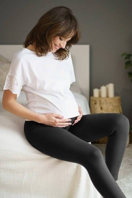Legginsy Długie Ciążowe 4241 Doctor Nap - black