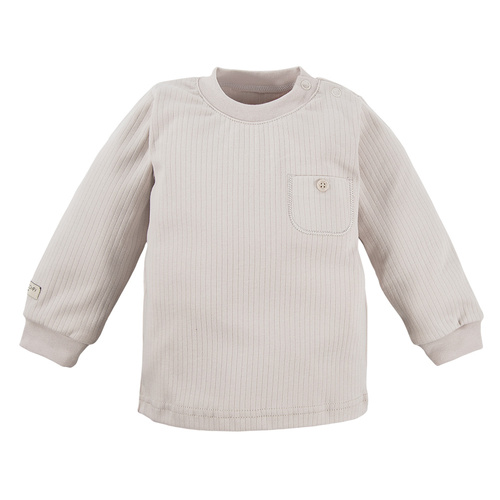 Bluzka wciągana z kieszonką "SIMPLY COMFY" Ewa Klucze-granatowy