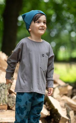 Teo Pinokio Bluzka dla chłopca - grafit