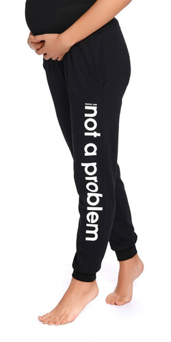 4238 Spodnie dresowe ciążowe Doctor Nap - black