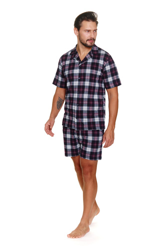 7234 Piżama Męska Doctor Nap - burgundy