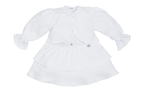 184B Diva Sukienka + bolerko Marija - biały