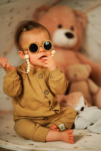 "Natural Waffel" Makoma Bluza camel