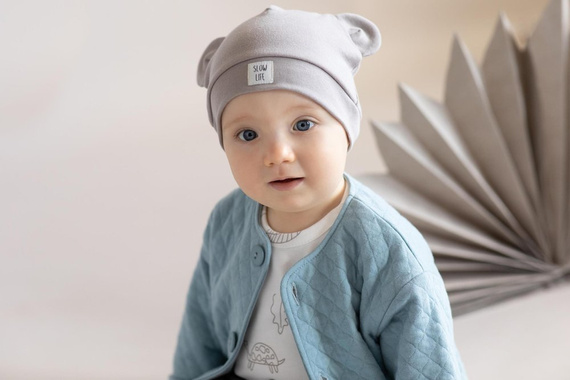 "Slow Life" Pinokio Czapka niemowlęca - beż