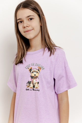 3378 Jemma koszula dziewczęca Taro-fioletowy