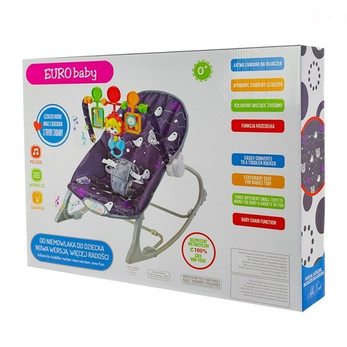 Leżaczek Little Savanna Eurobaby yellow