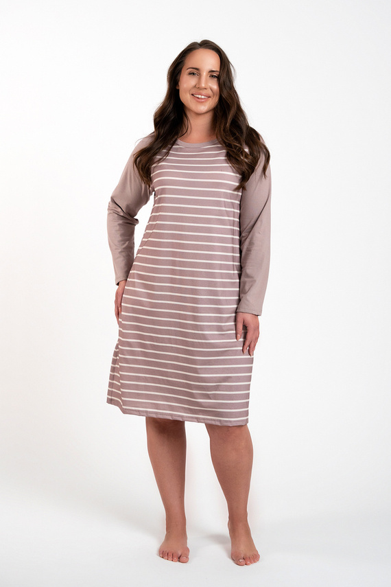 Oda koszula nocna Italian Fashion - druk cappuccino