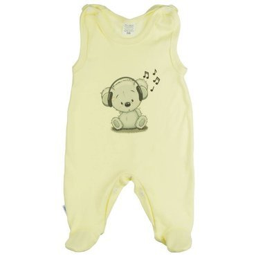 Muzykalny Miś Martex śpiochy niemowlęce ecru