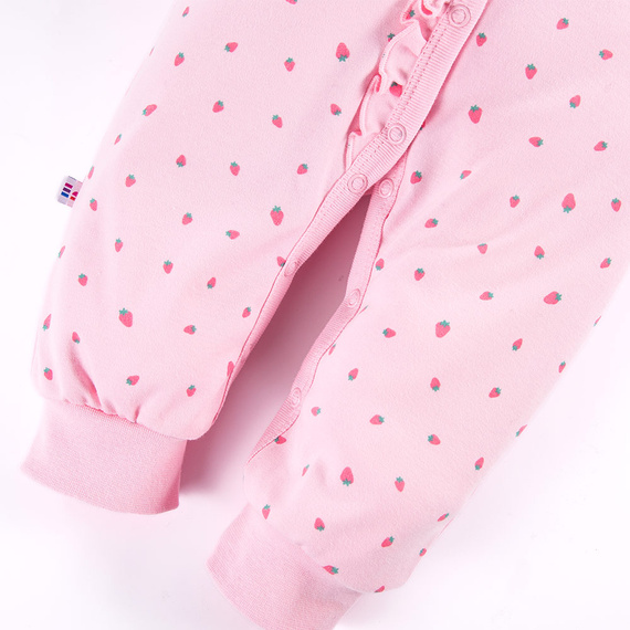 Pajac bez stópek Strawberry & Love Eevi- róż