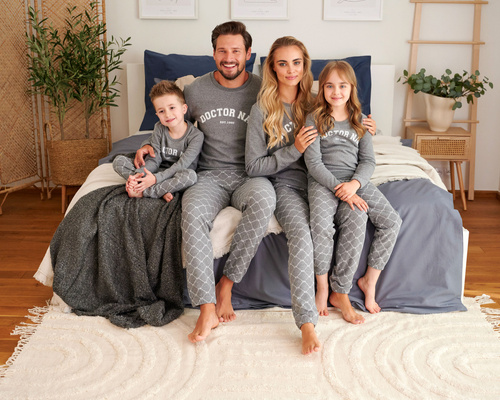 Piżama dziecięca 5243 Unisex Doctor Nap - grey