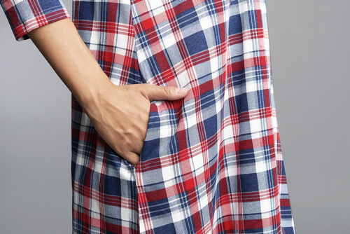 Rugia koszula nocna ciążowa i do karmienia rękaw 3/4 Italian Fashion- czerwona