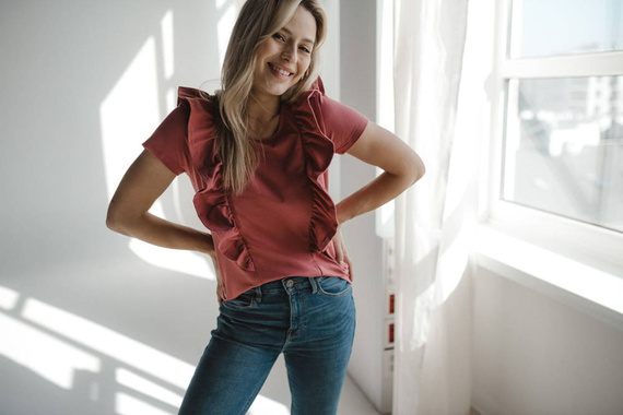 Milky Waves Milk&Love Bluzka do karmienia z krótkim rękawem dusty cedar