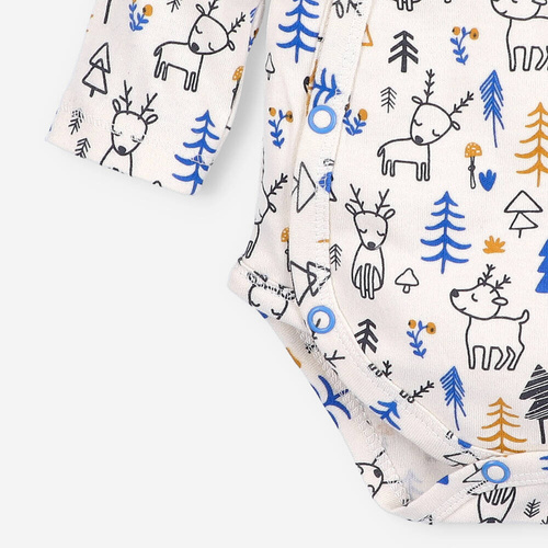 ABN-4598/JEL Jelonki Body kopertowe z bawełny organicznej Nini druk