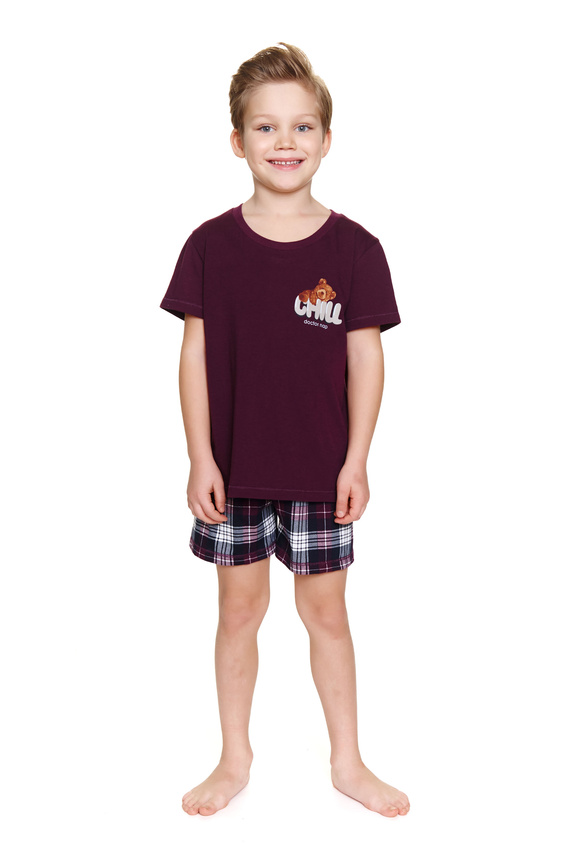Piżama dziecięca 7202 Unisex Doctor Nap - burgundy