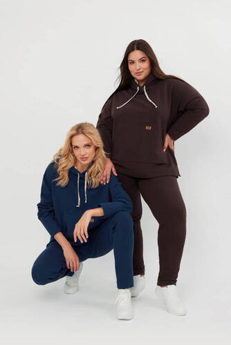 Lagos Bluza damska z kapturem Italian Fashion - brązowy