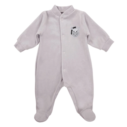 "Baby Love" Ewa Klucze Pajac welurowy z naszywką- beż