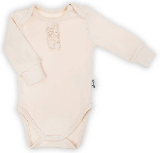 Body z długim rękawem 163633 "Magia Świąt" Nicol - beżowy/ falbanka