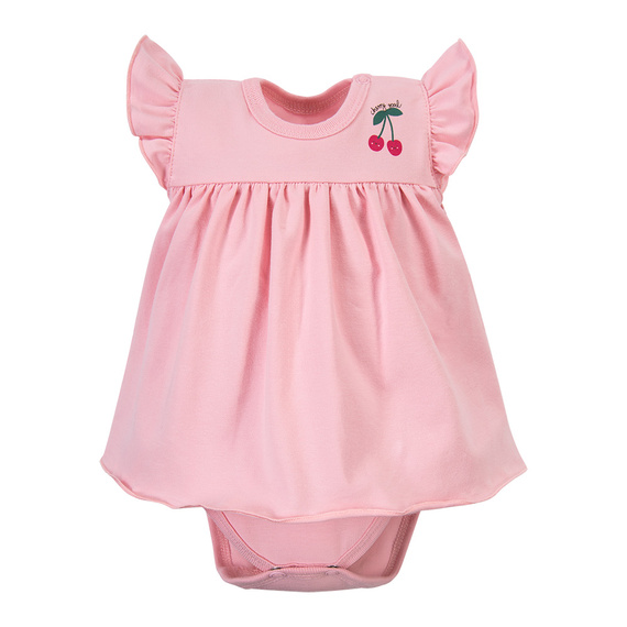 Strawberry & Love Eevi Sukienko-body, krótki rękaw - róż