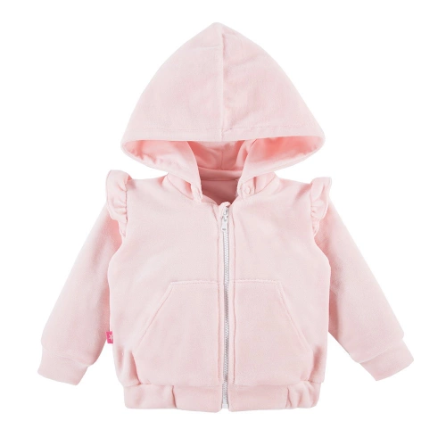 Run&Fun Eevi Dres welurowy, komplet - jasny różowy