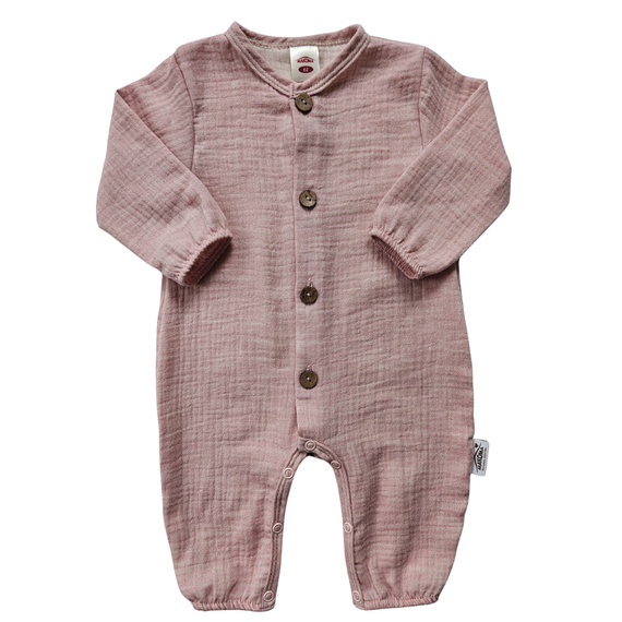 "Just Muslin Blue" Makoma Pajac muślinowy